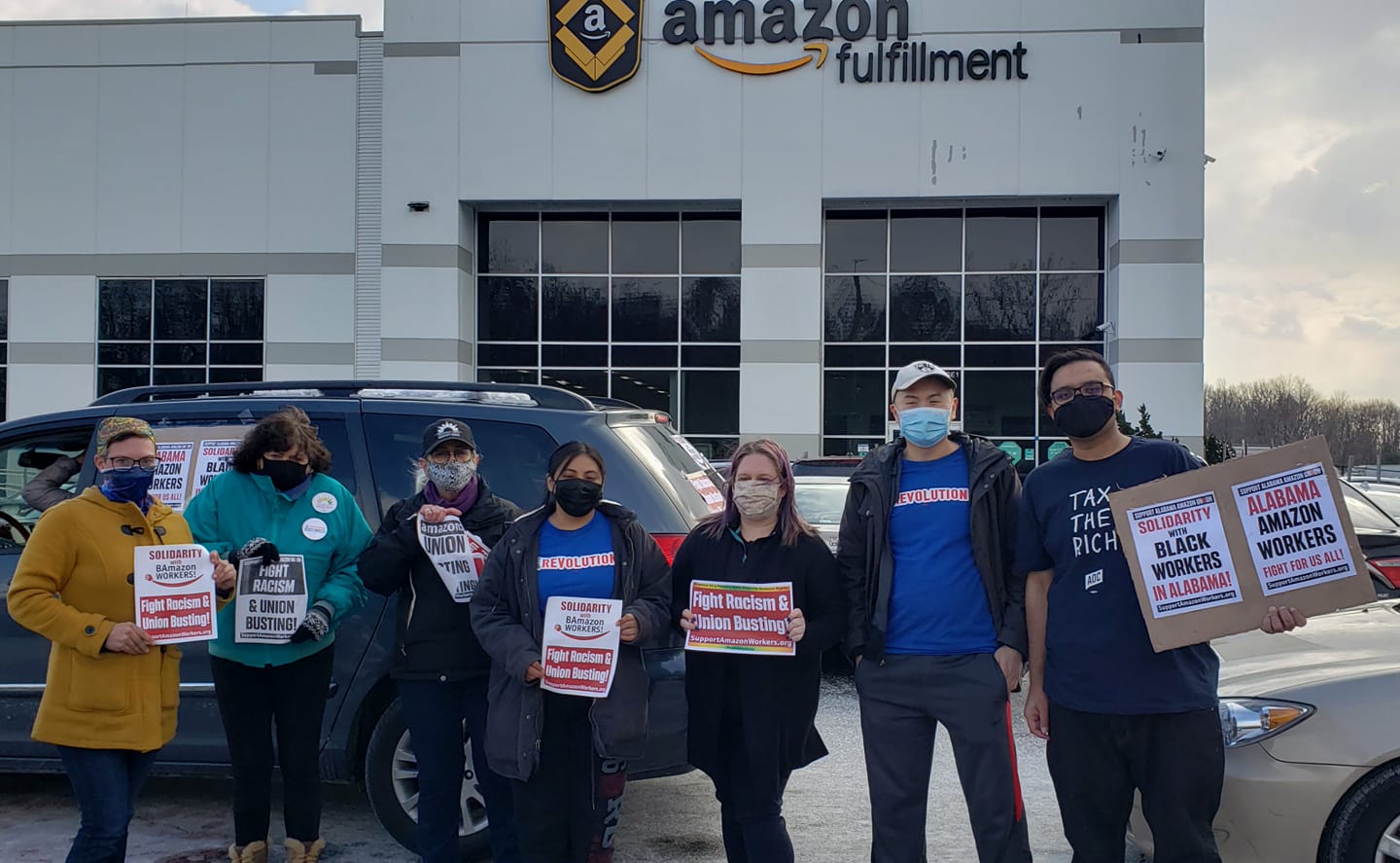 National Day of Solidarity With Alabama Amazon Workers - Carteret, NJ