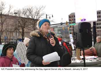 Carol Gay Speaking at Day Against Denial Rally