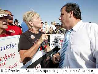 President Gay and Governor Christie